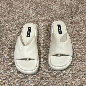 SIMON MILLER taffy platform slide sandals